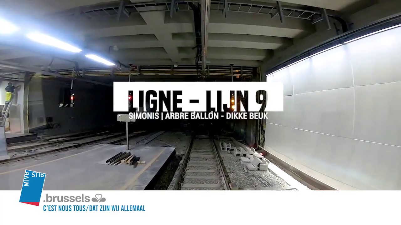 Tram 9 : Simonis - Arbre Ballon / Dikke Beuk [tramview]