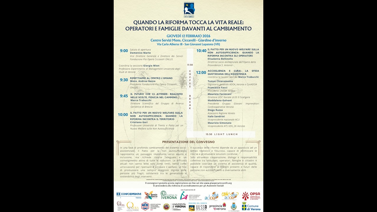 Accoglienza e cura: la sfida quotidiana dell'assistenza