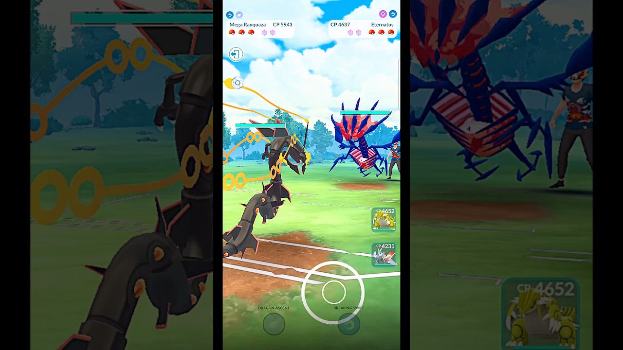 ✨️Mega Rayquaza VS Eternatus PVP Legendary Battle in Pok&eacute;mon GO