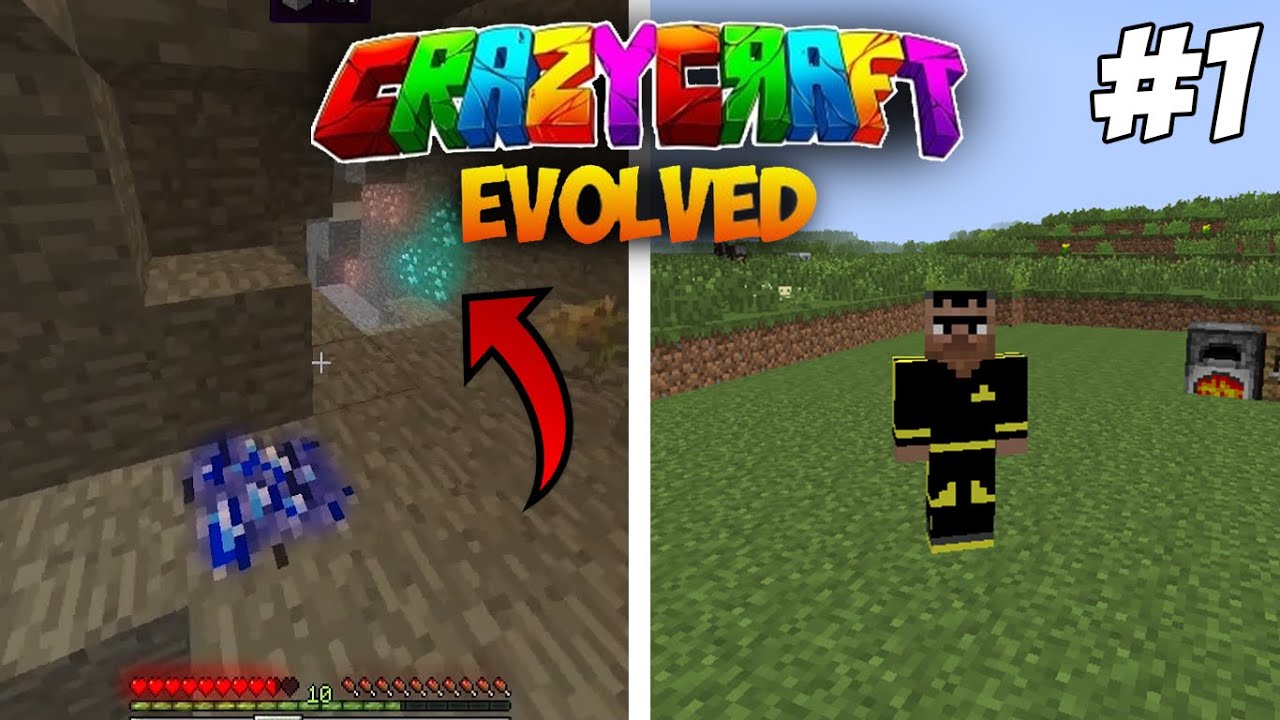 BU MOD PAKETİ TAM BİR DELİLİK! 😱 | Minecraft Crazy Craft Bölüm 1