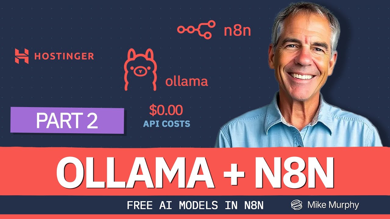 Бесплатный ИИ для n8n: как подключить Ollama к рабочим процессам n8n — без затрат на API! (Часть 2)