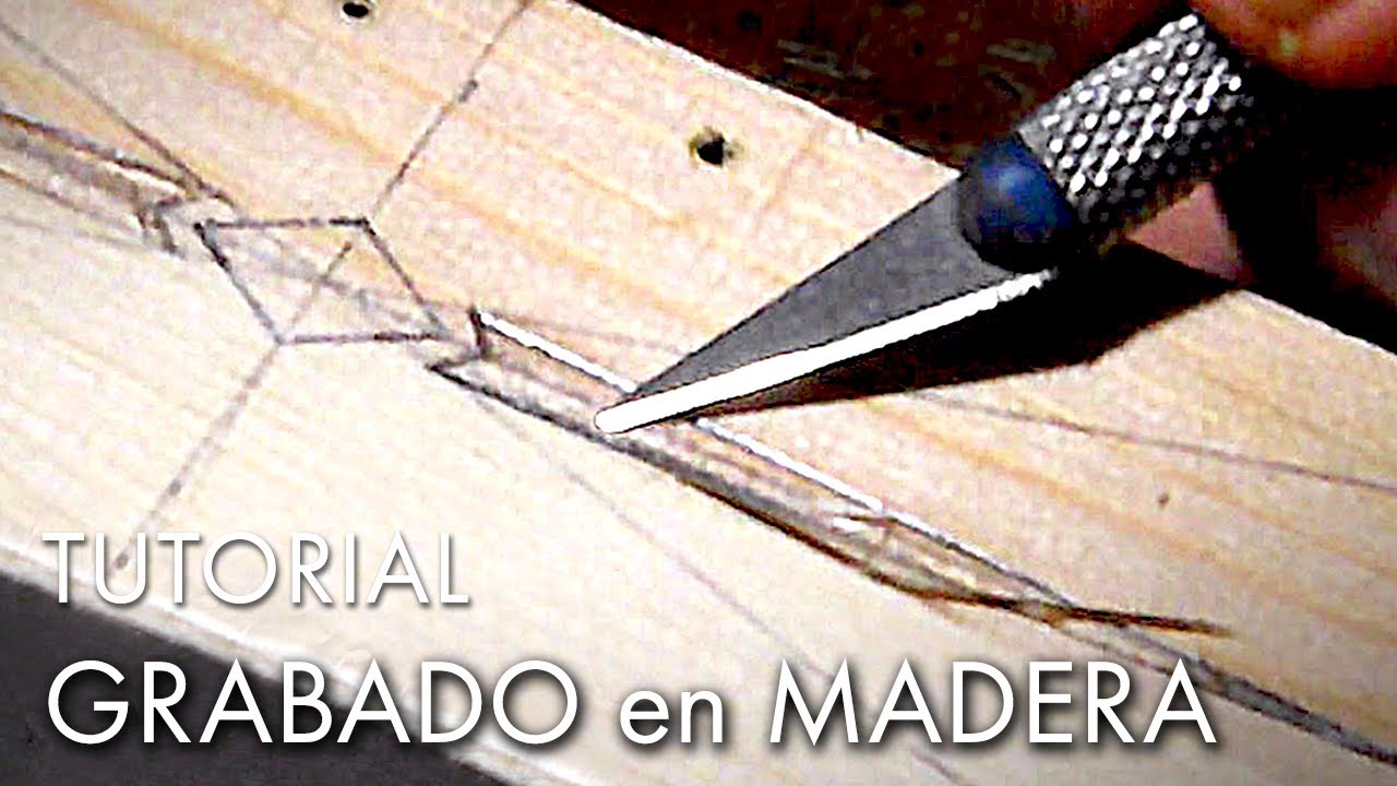 C&oacute;mo GRABAR MADERA con Herramientas caseras ✅ Haz grabado en madera y tallado de forma sencilla