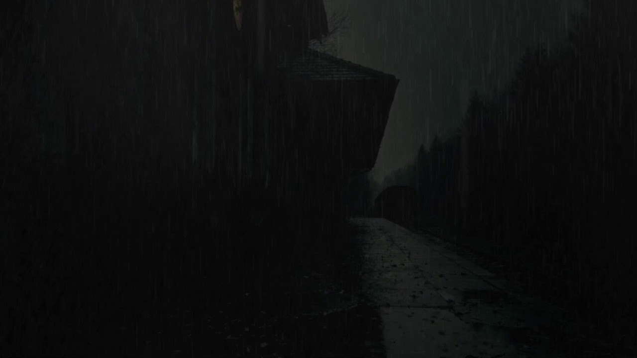 10 Hour Rainstorm for Sleeping | Black Screen No Music
