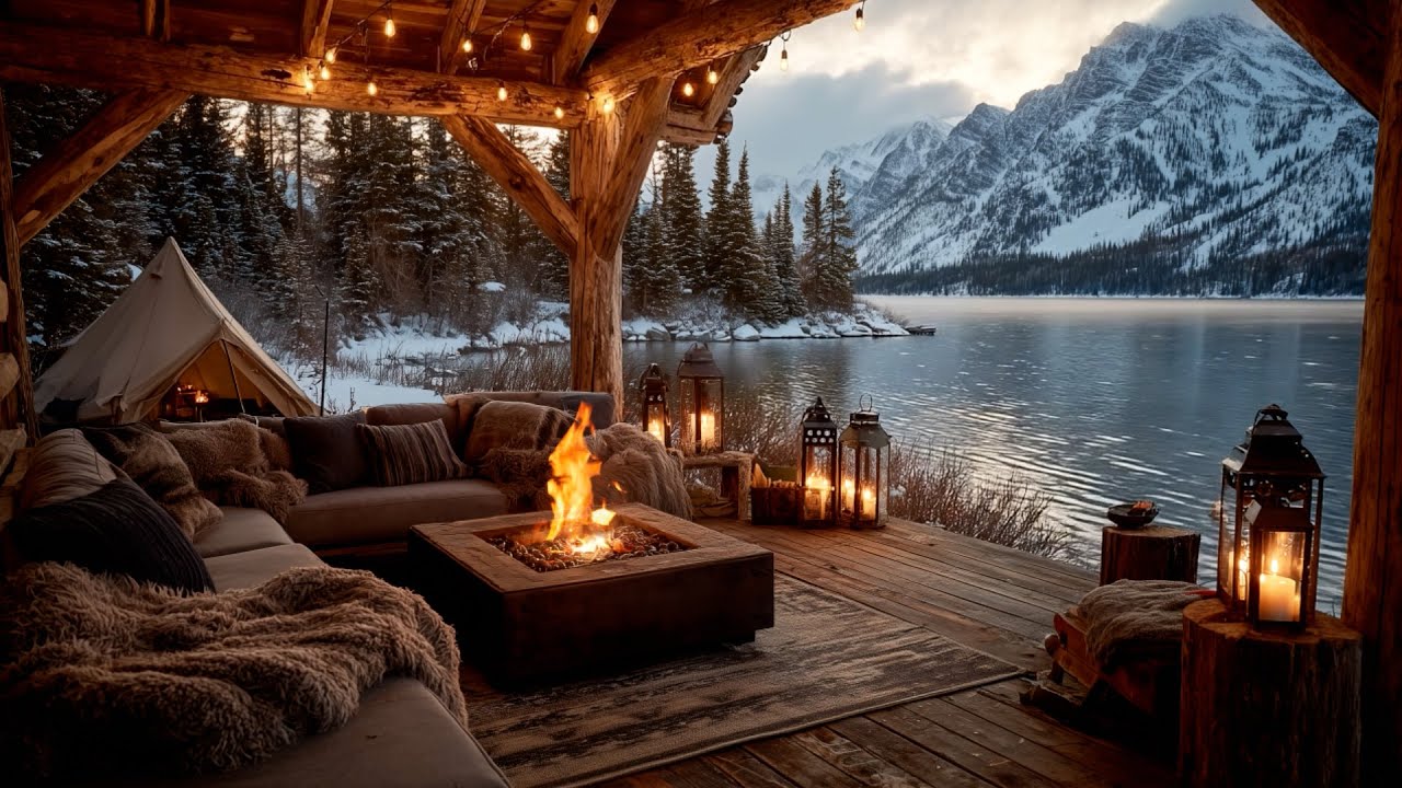 Cozy Lakeside Retreat – Mountain Views & Crackling Flames