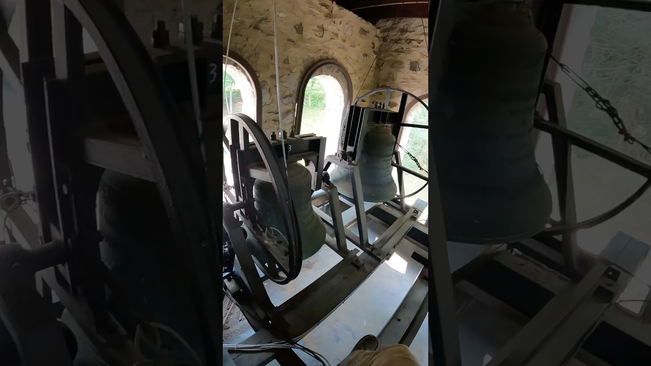 Belfry tour #bells #churchbells #belltower #clocktower #climbing #bellringing #pov #work #fyp