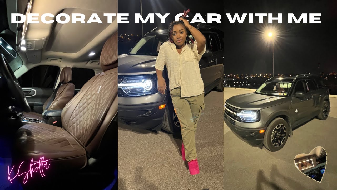 DECORATE MY CAR WITH ME|| Getting windows tinted+ seat covers+ car tour & MORE