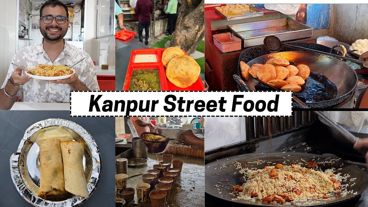 KANPUR FOOD TOUR | Chicken Tikka Rice, Khasta Kachori, Shawarma and More