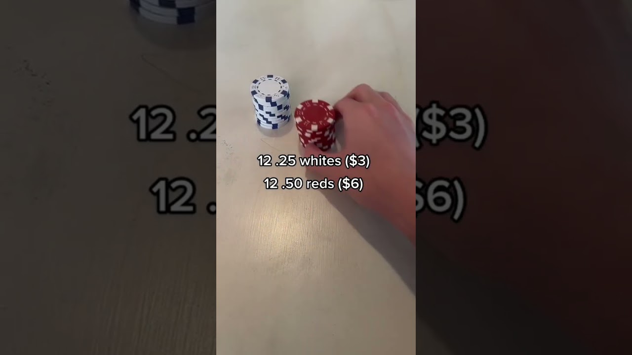 Poker home game chip denominations #poker #shorts