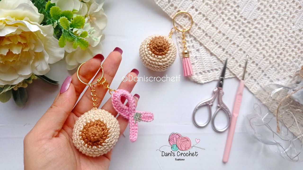 🩷NUEVA Tendencia de LLAVERO| mamá/seno a CROCHET 🩷