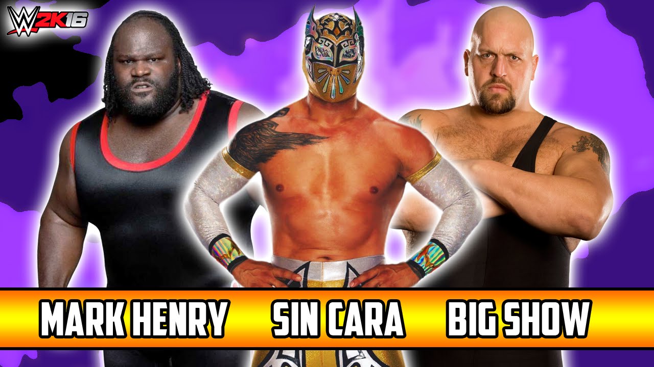 WWE 2K16 - Sin Cara VS Big Show VS Mark Henry (Extreme Rules Triple Threat)