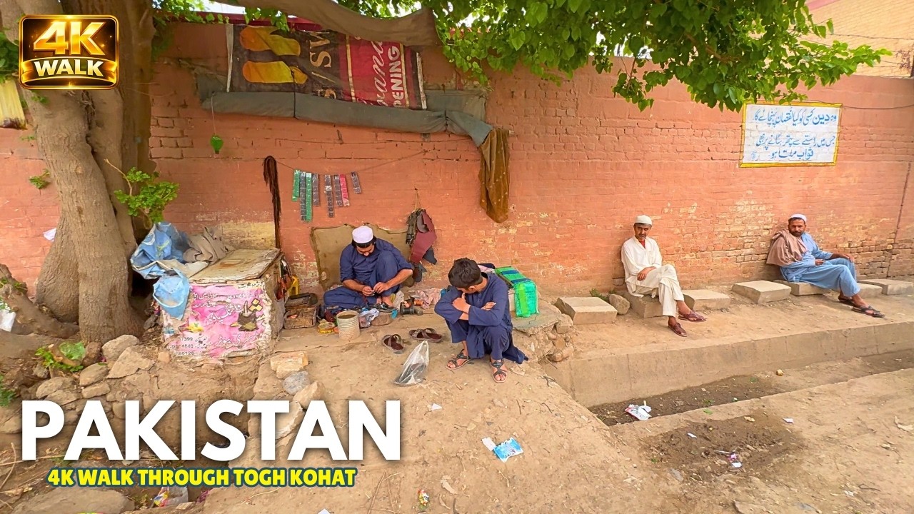 Spacer 4K po NIEWIDZIANYM TOGH BALA BAZAR KOHAT | Fajny letni spacer 4K i napisy 🇵🇰