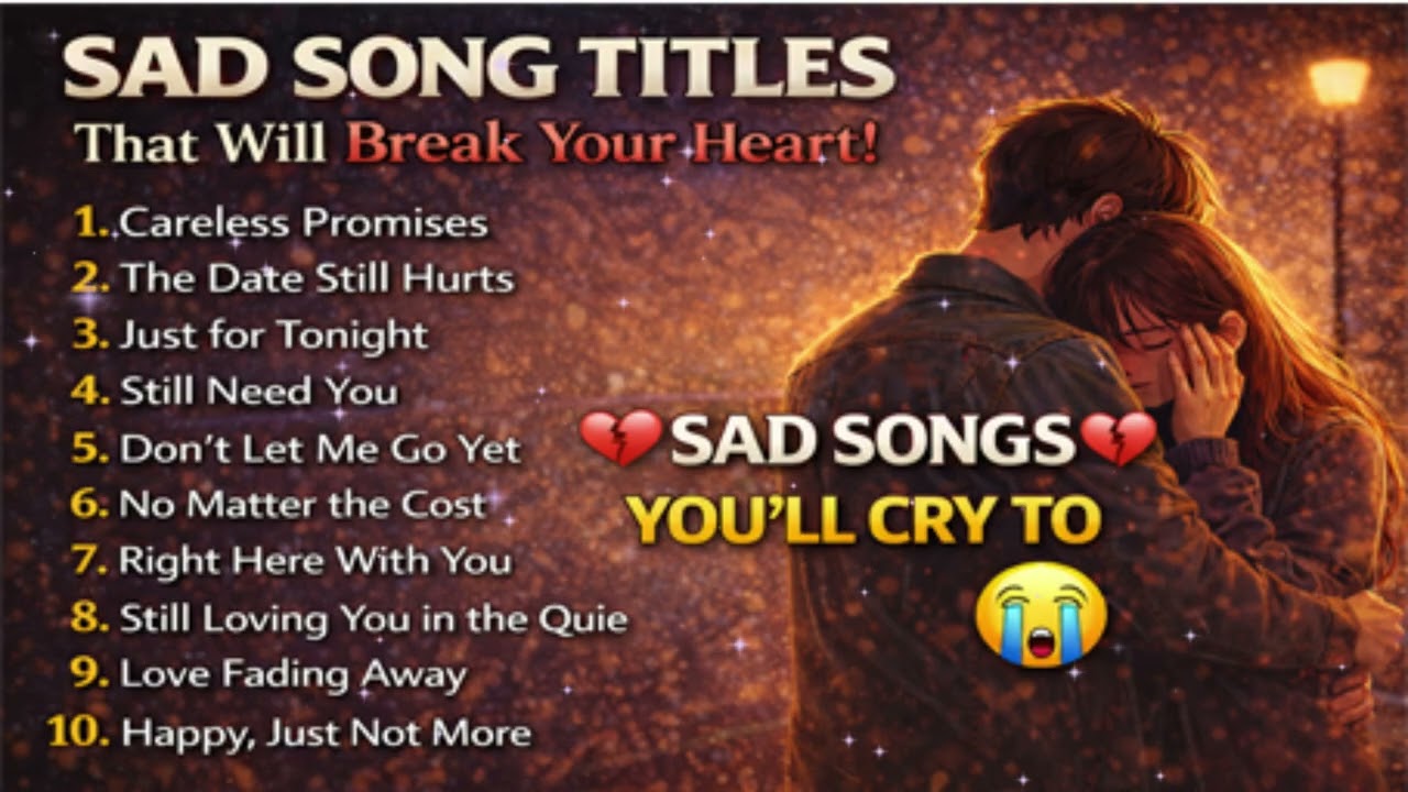 Heartbreak Songs Playlist | Sad Love Songs That Make You Think About Life