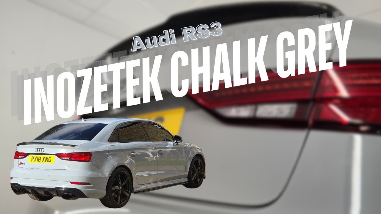 Audi RS3 Wrapped in Inozetek Supergloss Chalk Grey
