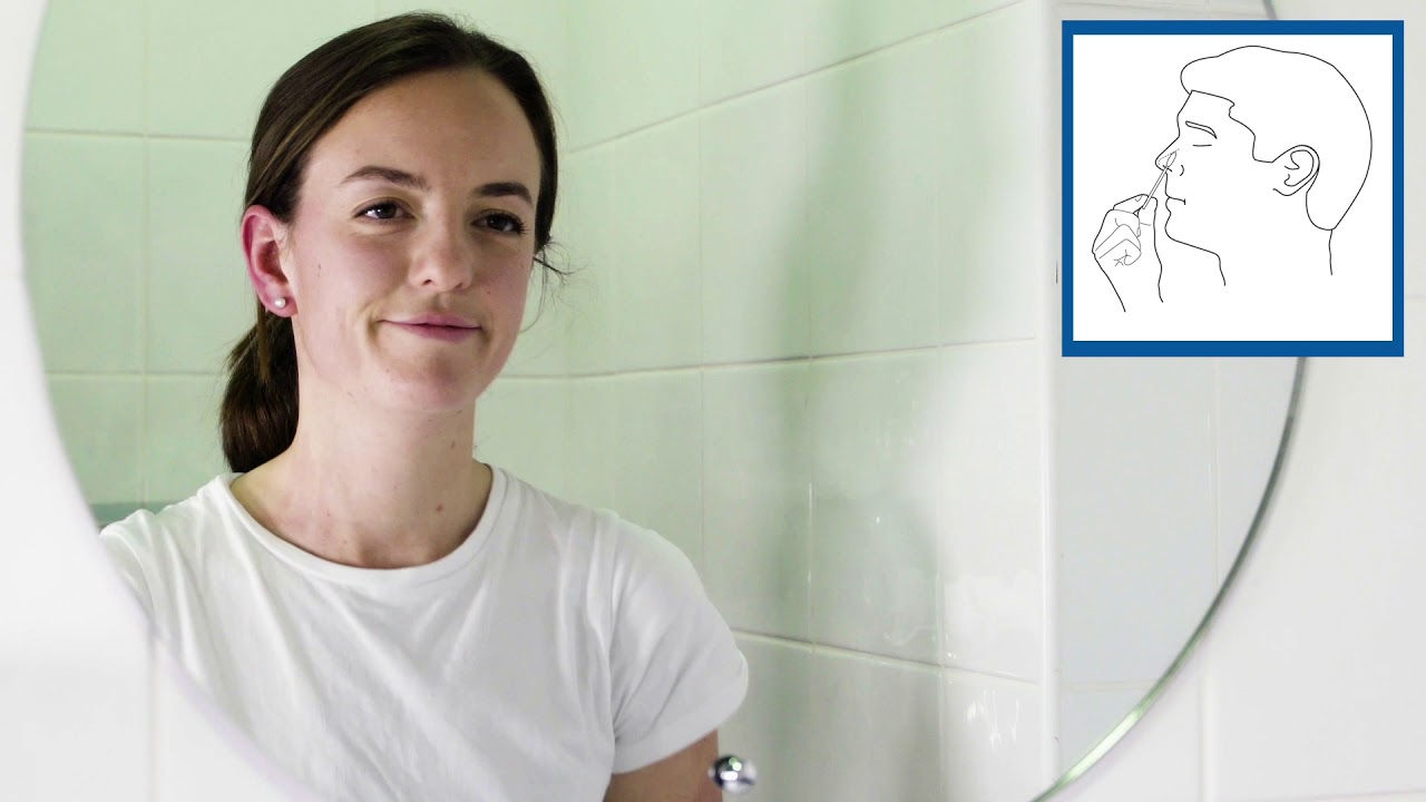 How to take a combined throat and nose swab for COVID-19