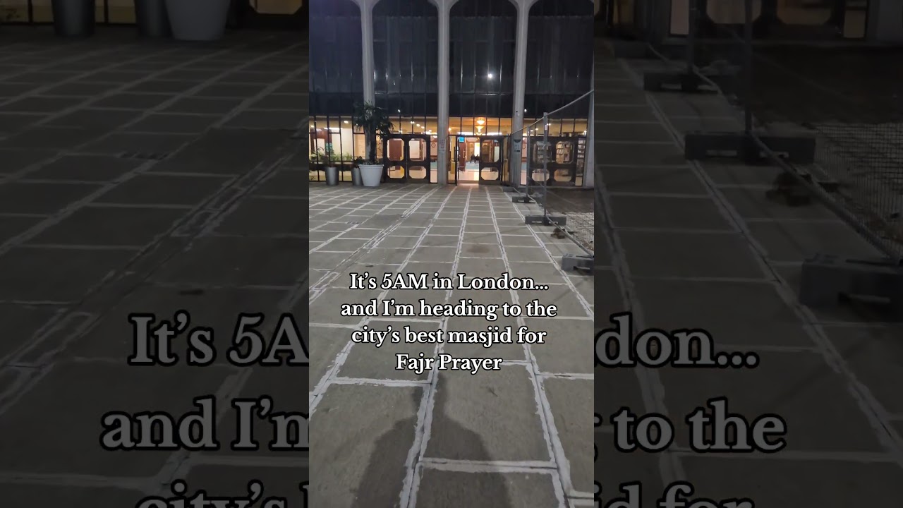 POV: It&rsquo;s 5AM in London&hellip; and I&rsquo;m heading to the city&rsquo;s best Masjid for Fajr Prayer