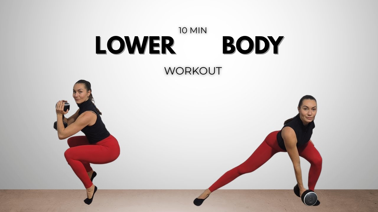 10 Minute - Lower Body Workout using Dumbbells | Build muscle & strength