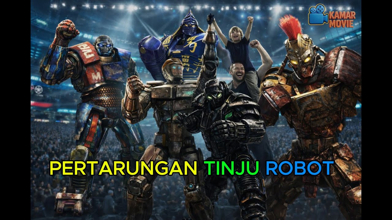 PERTARUNGAN TINJU ROBOT - ALUR CERITA FILM REAL STEEL(2011) #alurceritafilm #alurfilm #alurcerita 