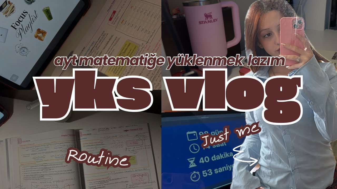 YKS VLOG,bol bol ayt çalışalım|son 3 ay ✨🎀 #studyvlog #yks #study #vlog #yks26 #yks2026 #yksvlog 