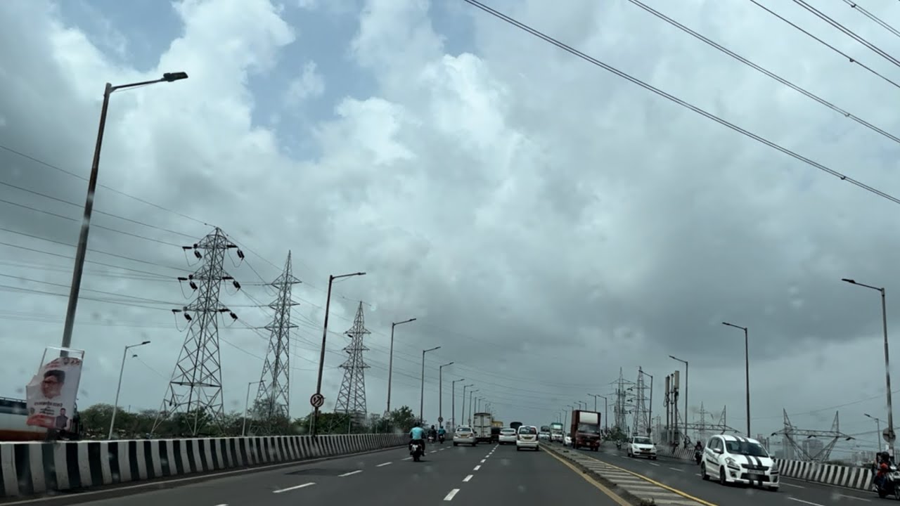 Drive from Thane to Mumbai International Airport (T2)