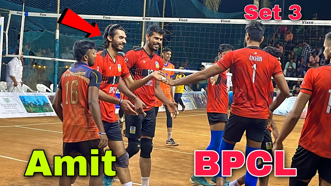 Amit Gulia 💪 BPCL Vs Kerala Police 👮‍♂️ Final Set | Pooyappally