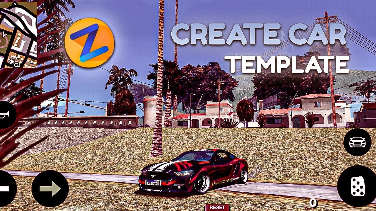 How to Make Car dff Template Livery/Zmodeler Android ||  GTA san andreas || Harsh Gaming ||