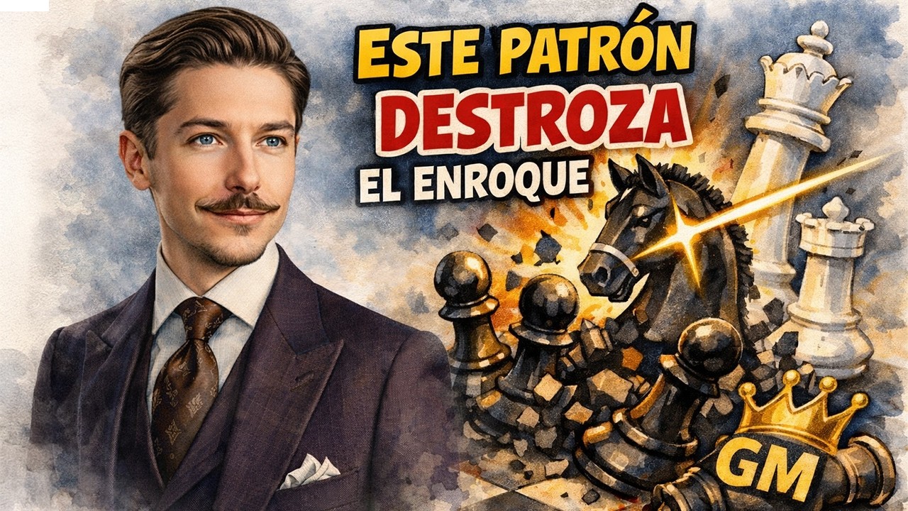 Este patrón DESTROZA el enroque (así gané a un Gran Maestro)