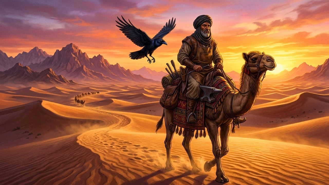 قصة الحداد و الغراب الجني | حكاية عربية من قصص قبل النوم