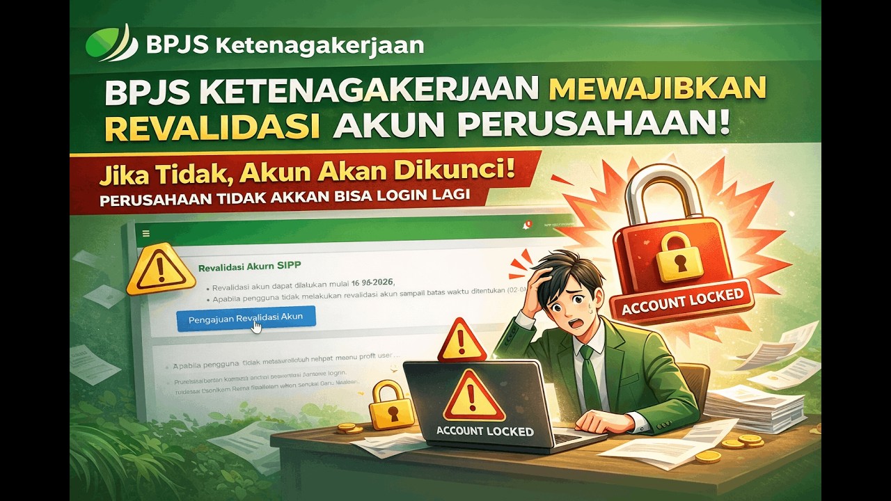 WAJIB !! CARA REVALIDASI AKUN SIPP BPJS KETENAGAKERJAAN 2026 || AKUN BISA DIKUNCI JIKA TERLAMBAT