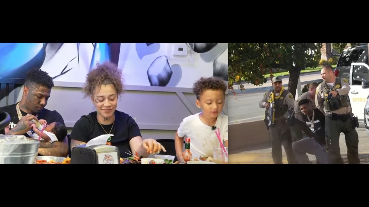 Blueface ARRESTED during a SWATTING in front of one of his Bm's and kids🤦