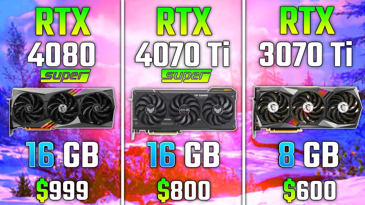 RTX 4080 SUPER vs RTX 4070 Ti SUPER vs RTX 3070 Ti | Test in 7 Games