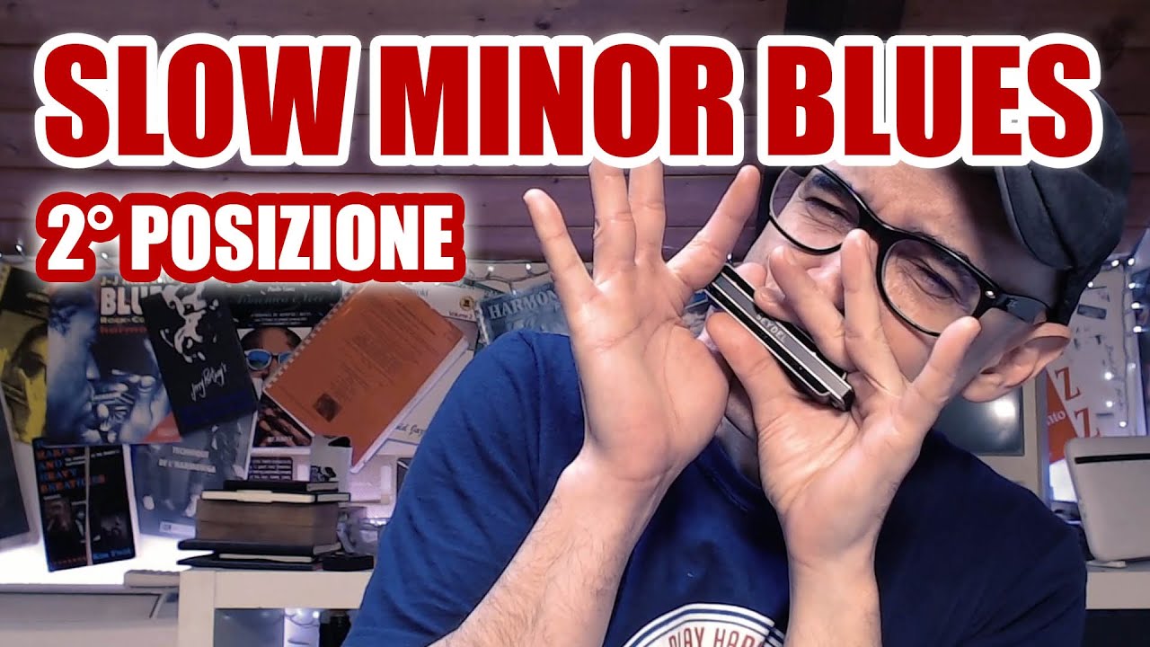 Slow minor blues con l'armonica in seconda posizione