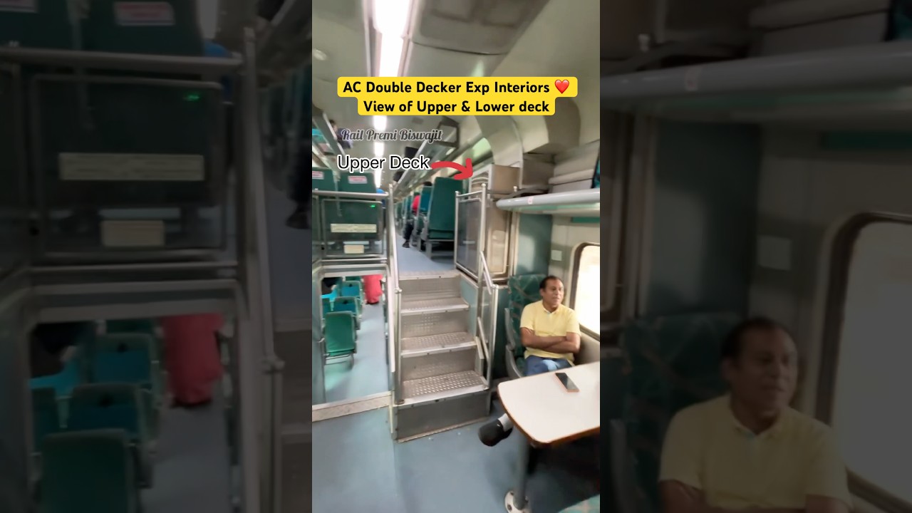 AC Double Decker Exp Interiors ❤️ View of Upper & Lower deck