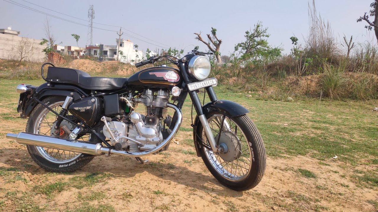 Old Bullet 350 cast Iron 2007 model. Royal Enfield Bullet 350 Video in 4K. #subscribe #like #share
