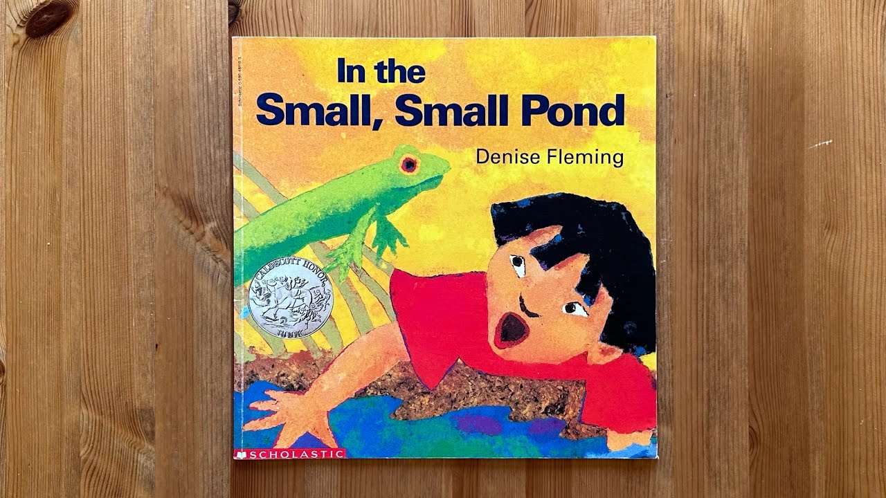 Ash reads In the Small, Small Pond by Denise Fleming
