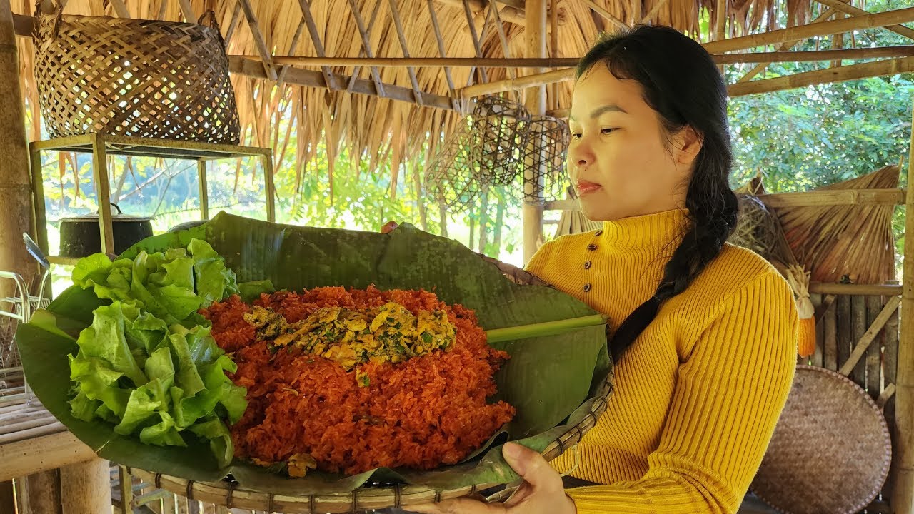 Soft and Chewy Red Gac Sticky Rice You’ll Remember After One Bite - Bich Thi Family