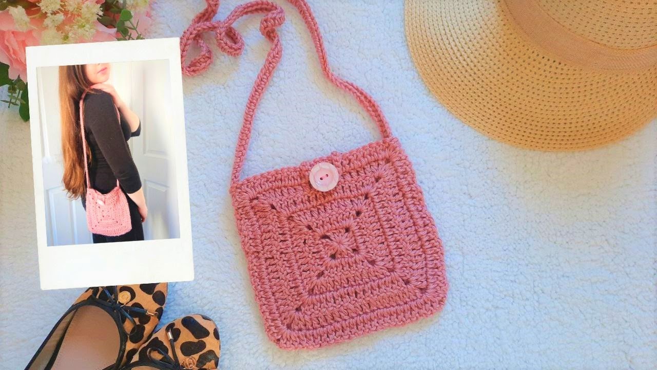 CROCHET EASY BOHO SLING BAG/PURSE | Crochet Bag Tutorial For Beginners & Free Written Pattern