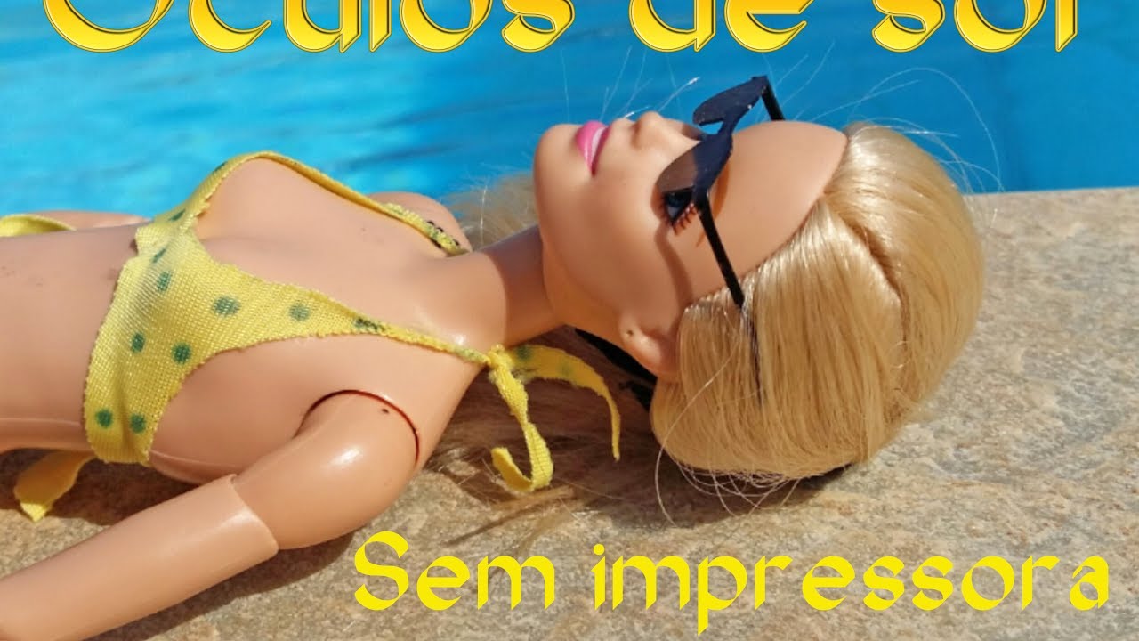 Como fazer óculos para Barbie e outras bonecas, sem usar impressora