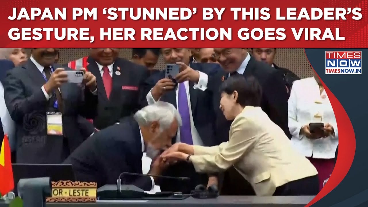 Moment wirusowy: &bdquo;Oszołomiona&rdquo; premier Japonii Sanae Takaichi reaguje, gdy ten przyw&oacute;dca ASEAN ca...