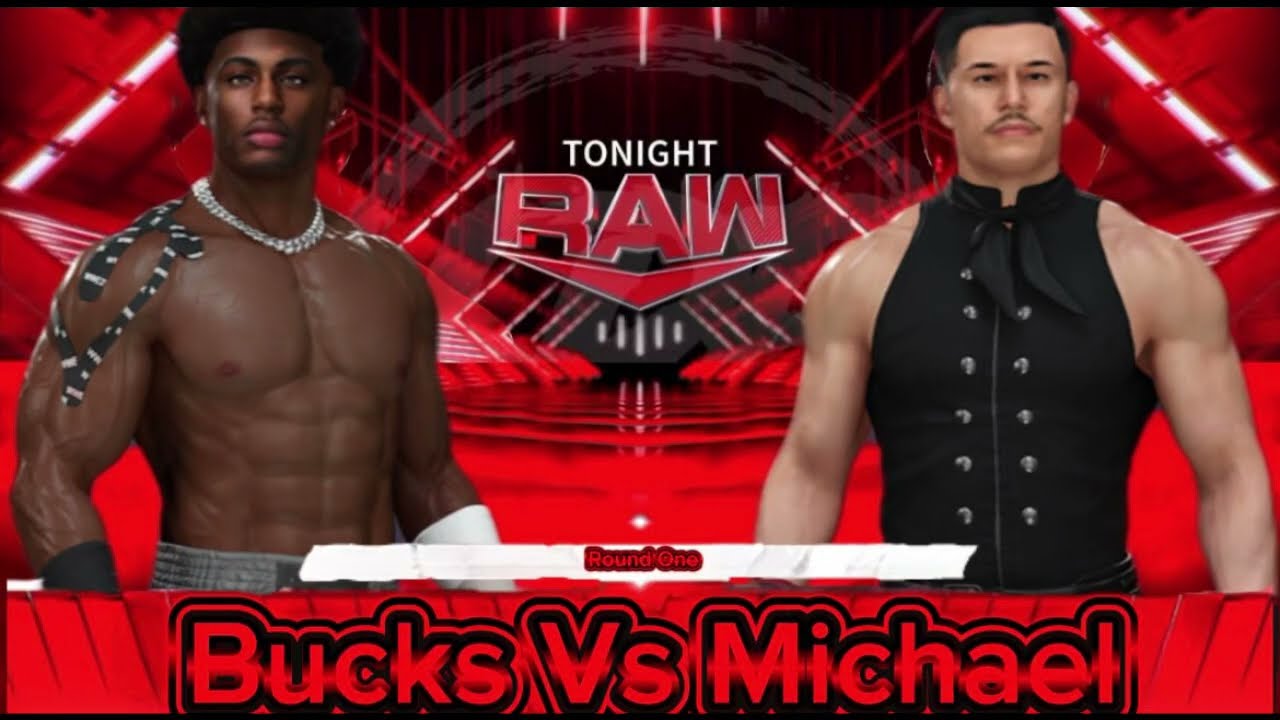 Bucks Vs Michael Round One Monday Night Raw (WWE 2K25)