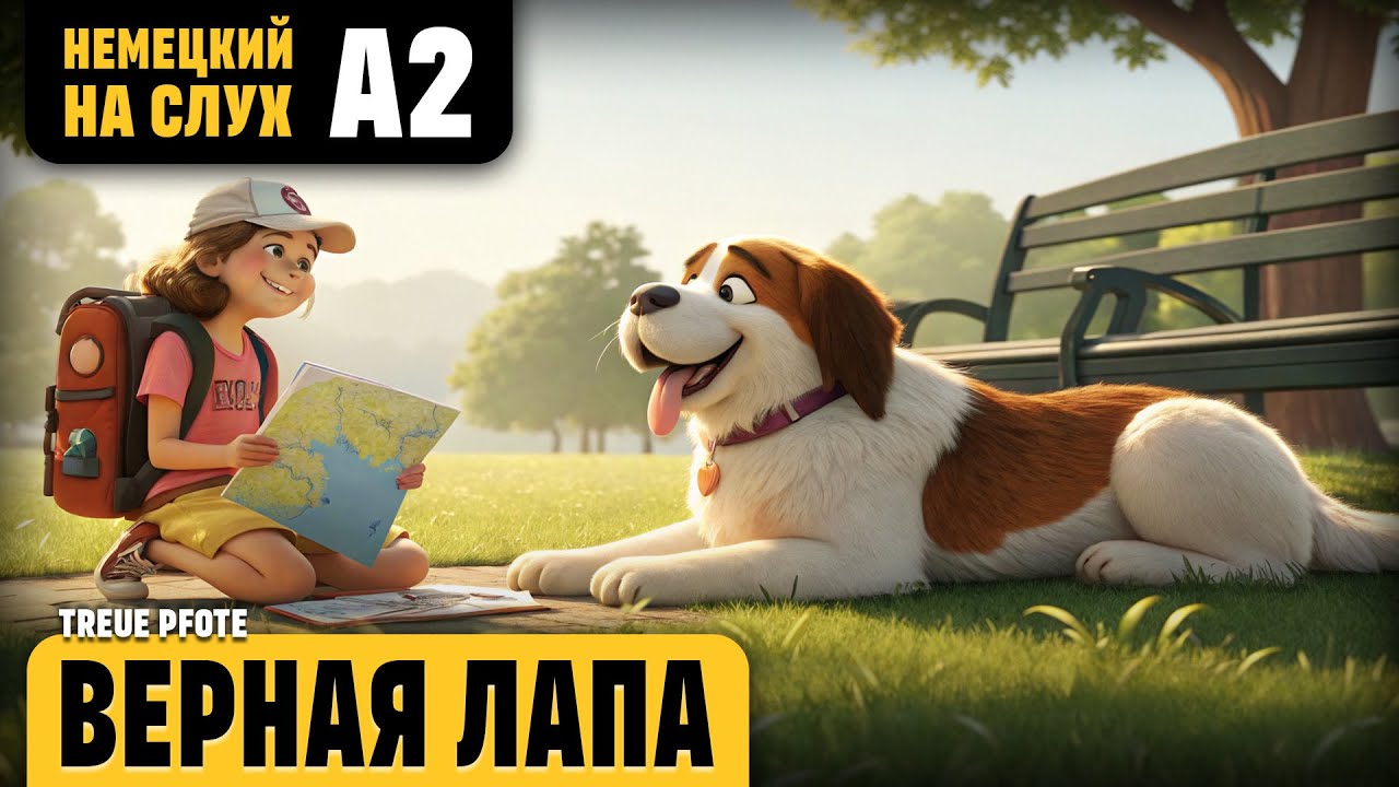 Верная лапа. Веселый рассказ (уровень А2). Немецкий на слух.