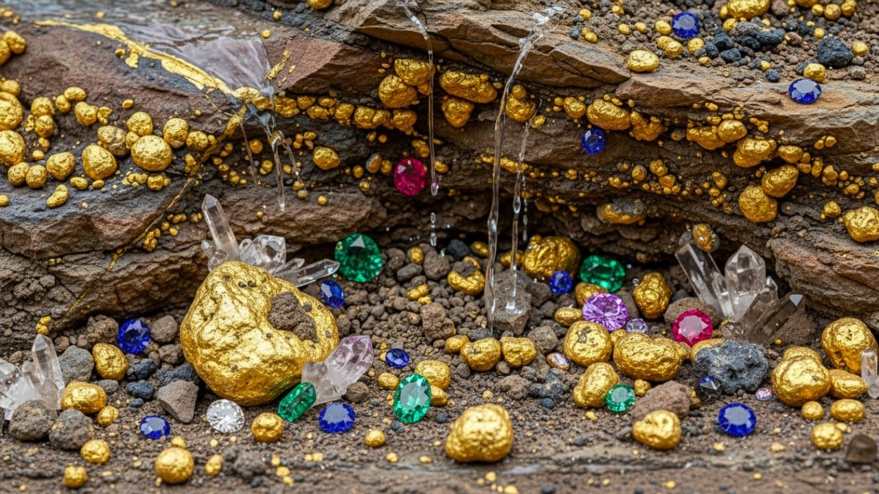 I Found a Secret River Filled with DIAMONDS and GOLD!