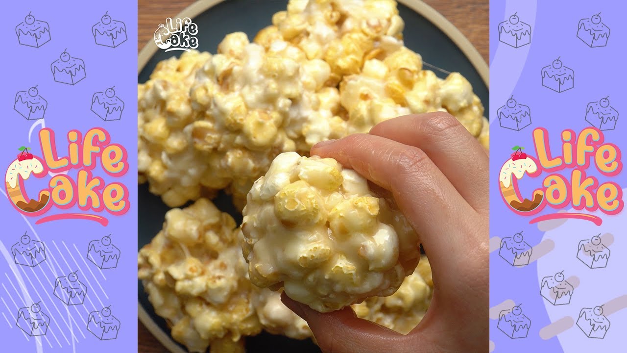 How To Make Delicious Marshmallow Popcorn Balls Cake At Home | Life Cake