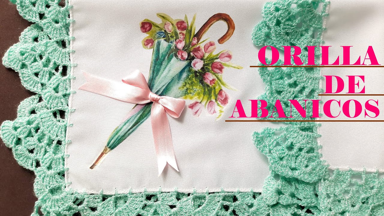 Puntilla de Abanicos a Crochet