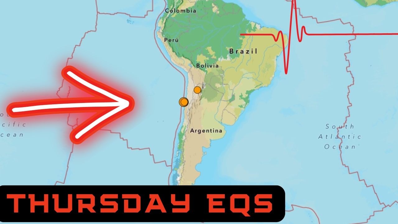Earthquakes ramping up along the Peru Chile Trench today. Thursday activity.