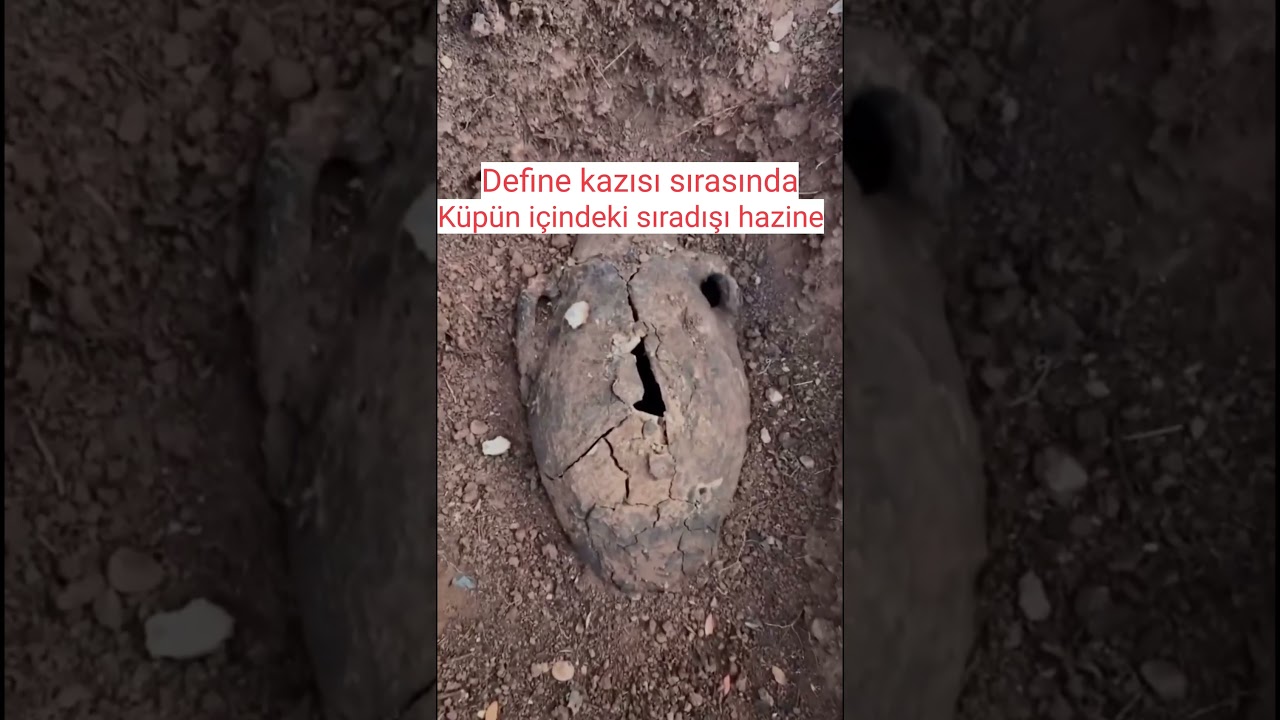 Define kazısı sırasında bulunan k&uuml;pteki ilgin&ccedil; hazine #define #hazine #gomu