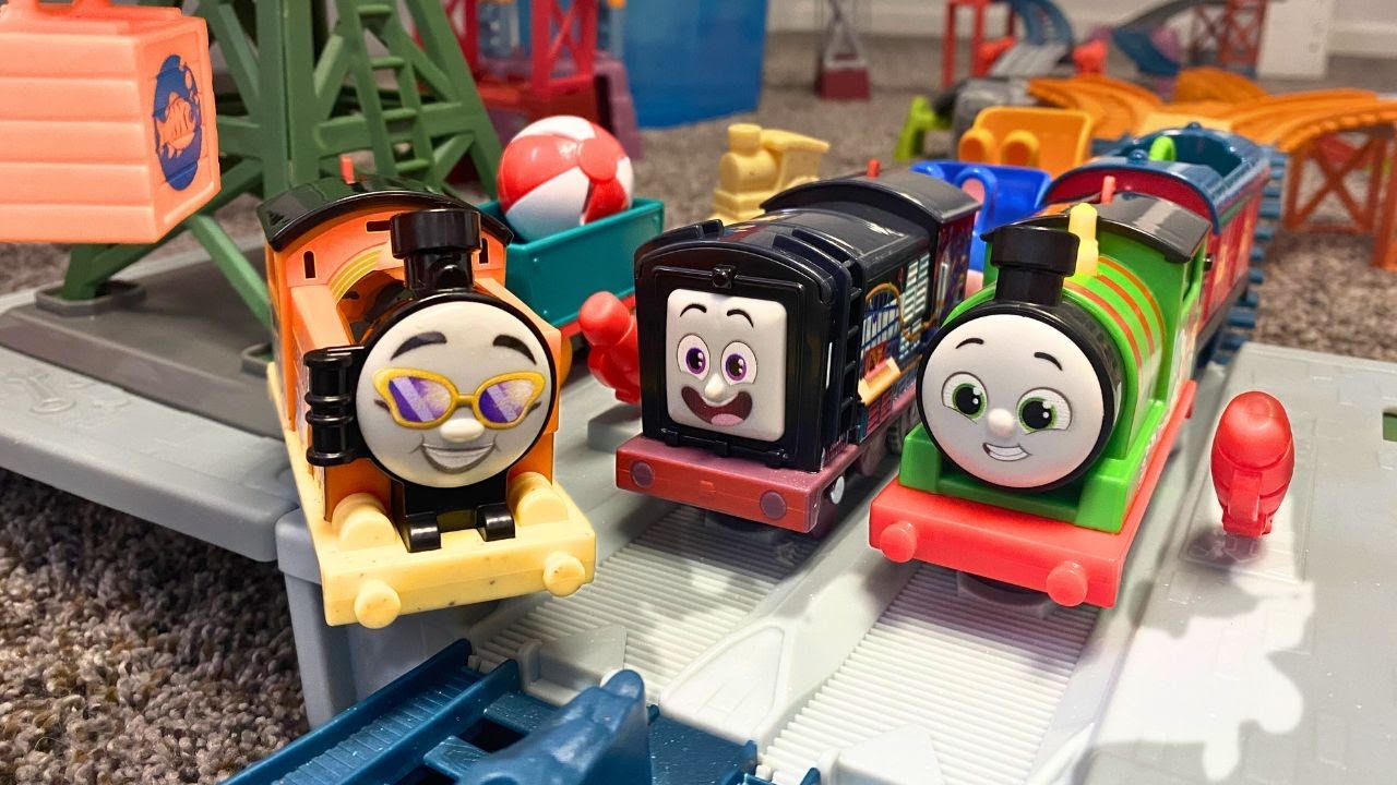 NEW Percy Nia & Diesel All Engines Go Trains! Fun Package Drops - Thomas & Friends Trackmaster
