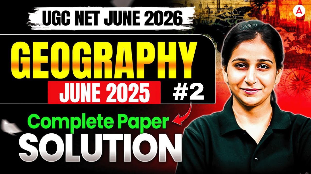 UGC NET Geography | UGC NET Geography June 2025 Paper Solution | UGC NET Geography PYQ By Preeti Mam