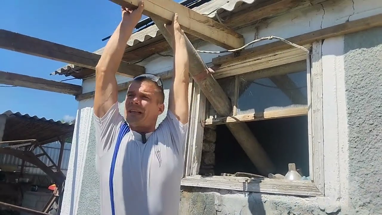 О так набагато краще. Навіс за 0.00 грн. своїми руками.