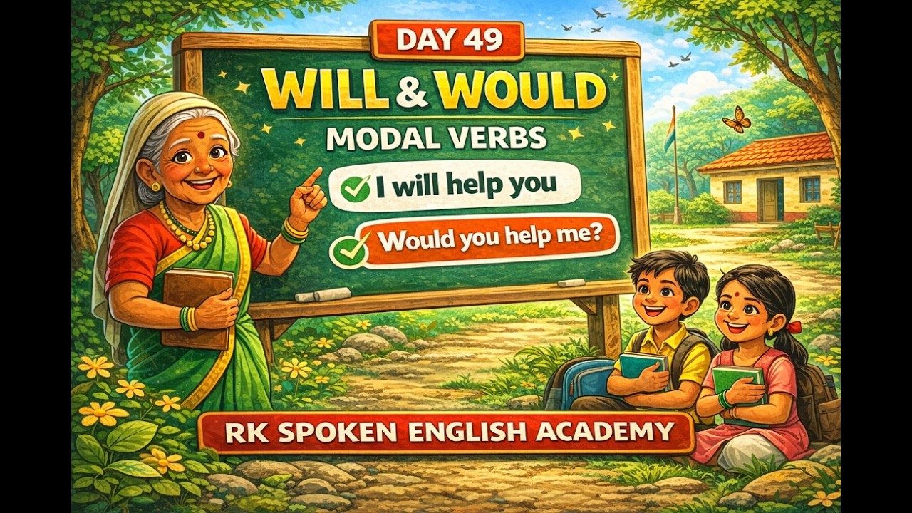Day - 49- Modal Verbs – “Will” ಮತ್ತು “Would” sentences ರಚಿಸಲು ಕಲಿಯುತ್ತೀರಿ