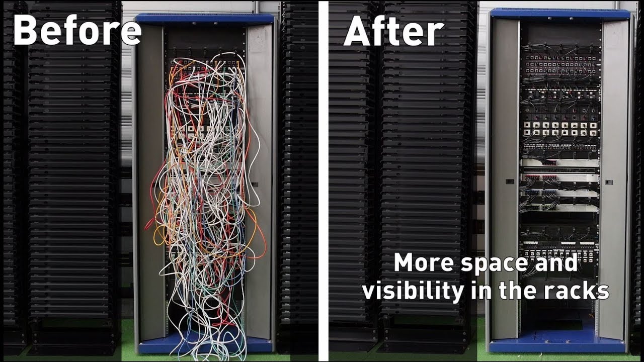 Rack re-cabling TIMELAPSE with ThinPATCH and Patchsee System : Fast, secure and easy !